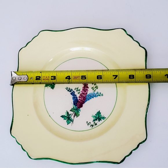 1930's Vintage Denby Square Plate Set - Picture 4 of 9